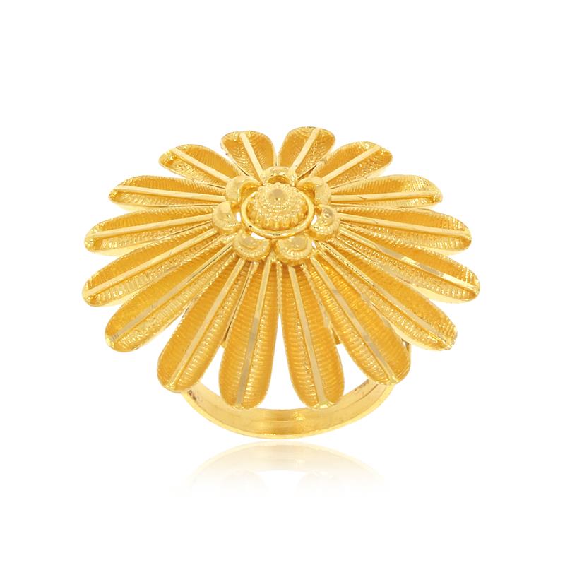 The Matt Sunflower Gold Ring